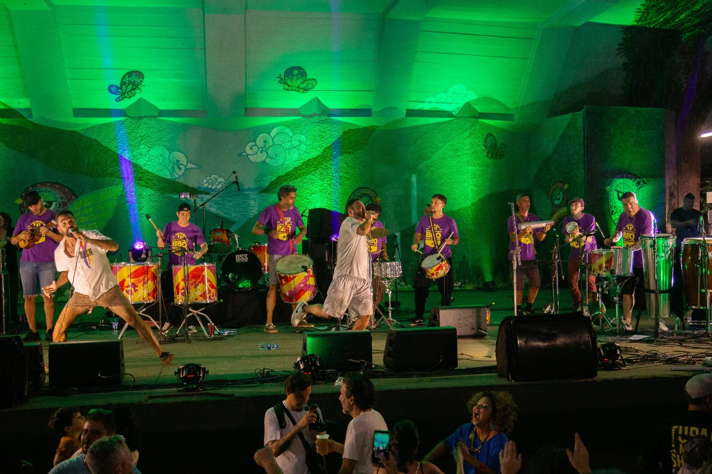 Bloco tocando no Anfiteatro do Zerão